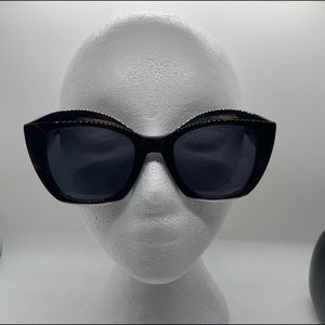 Moschino Dark Havana Metal Top Sunglasses